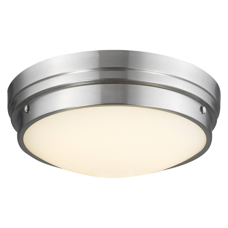 Avenue Lighting Cermack St. LED 17" Round Flush Mount/Sconce, Nickel