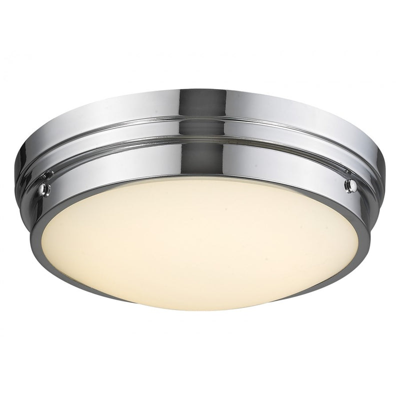 Avenue Lighting Cermack St. LED 17" Round Flush Mount/Sconce, Chrome