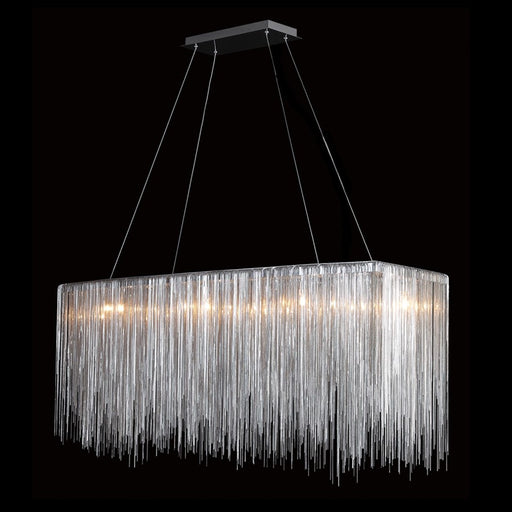 Avenue Lighting Fountain Ave. LED 20" Rectangle Chandelier, Chrome