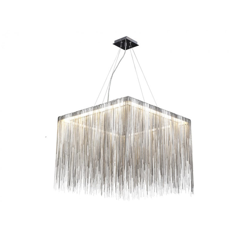 Avenue Lighting Fountain Ave. LED 20" Square Chandelier, Chrome