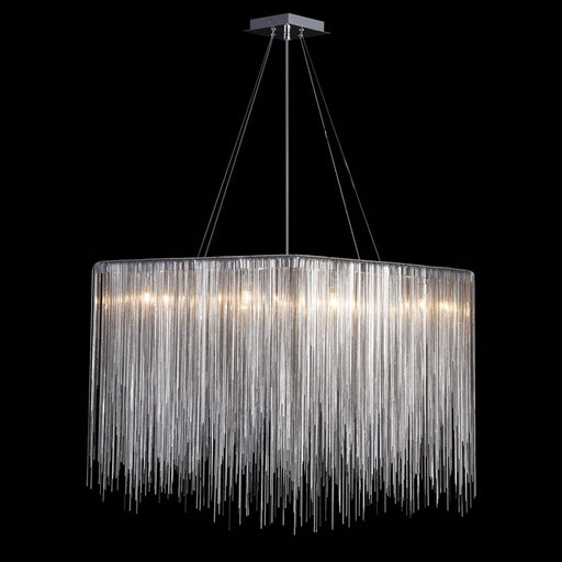 Avenue Lighting Fountain Ave. LED 20" Square Chandelier, Chrome