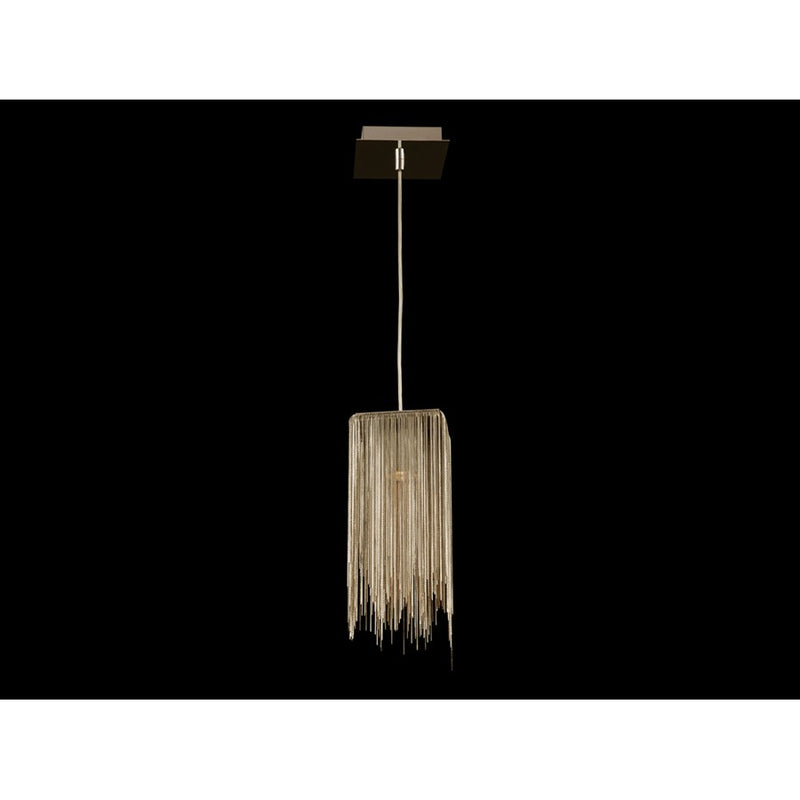 Avenue Lighting Fountain Ave. 13in 1-Light Square Pendant | Gold Brass/Steel | Kitchen Island & Dining Room | 6.5W GU10 LED, Dimmable | Model HF1204-G