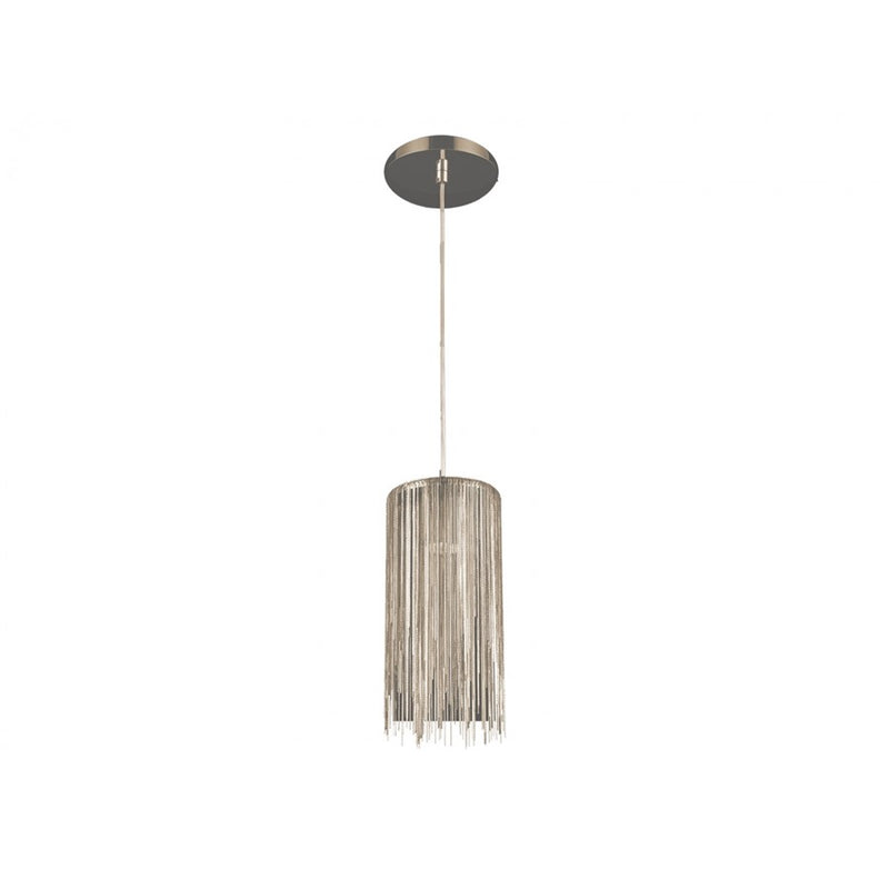 Avenue Lighting Fountain Ave. 1 Light 13" Round Pendant, Chrome