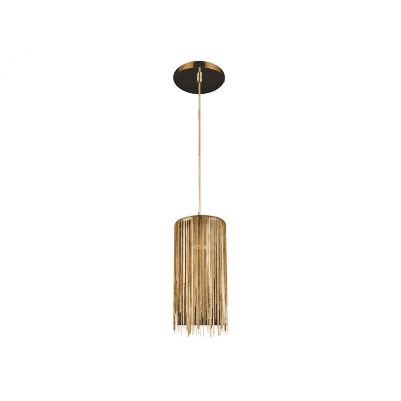 Avenue Lighting Fountain Ave. 1 Light 13" Round Pendant, Gold