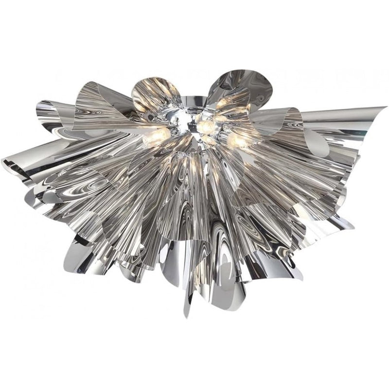 Avenue Lighting Bowery Lane 5 Light 10" Flush Mount/Sconce, Chrome