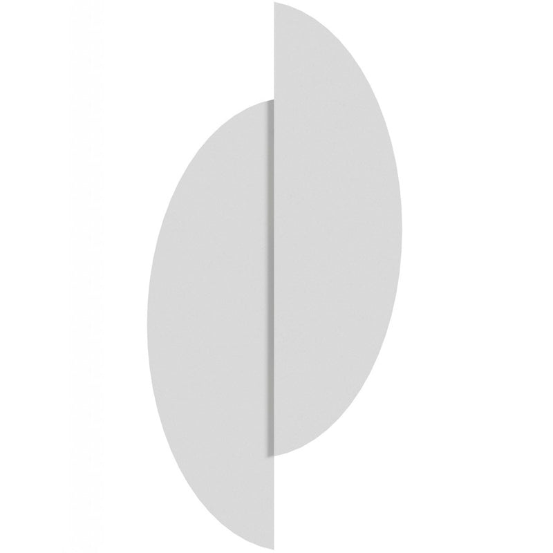 Avenue Lighting Parker 20in 1-Light Wall Sconce | White Metal/Plaster | Modern Half Moon | Bedroom & Hallway | 10 x 20 in | Model HF1371-WHT
