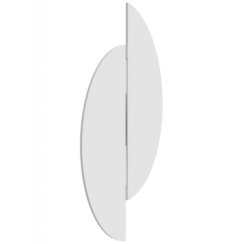 Avenue Lighting Parker 20in 1-Light Wall Sconce | White Metal/Plaster | Modern Half Moon | Bedroom & Hallway | 10 x 20 in | Model HF1371-WHT