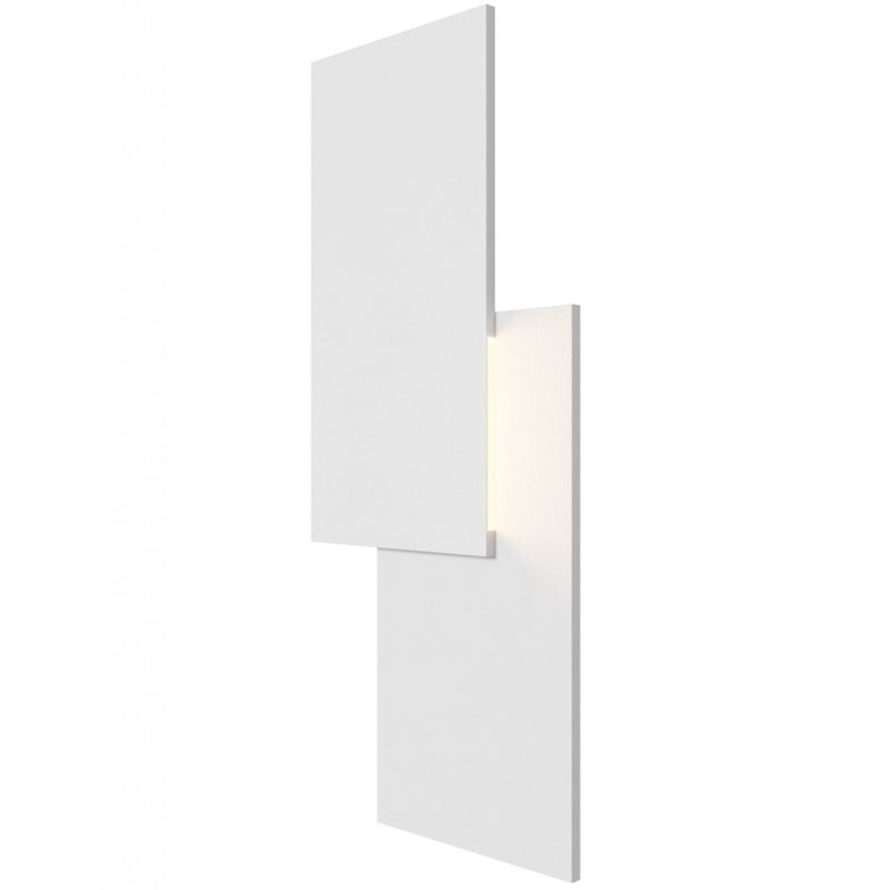 Avenue Lighting Parker 21in 1-Light Wall Sconce | Modern White Metal/Plaster | Bedroom & Hallway Accent | 10 x 21 in | Model HF1372-WHT