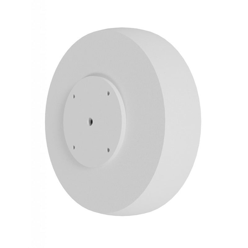 Avenue Lighting Parker 11in 1-Light Round Wall Sconce | Modern White Metal/Plaster | Bedroom & Hallway Accent | 11 x 11 in | Model HF1373-WHT