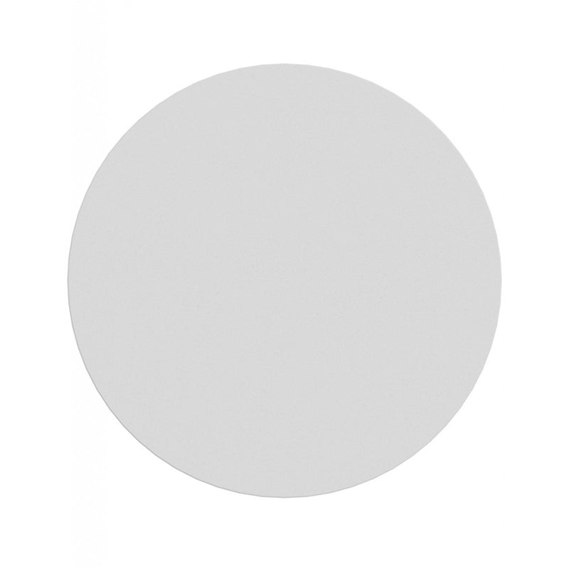 Avenue Lighting Parker 15in 1-Light Round Wall Sconce | Modern White Metal/Plaster | Bedroom & Hallway Accent | 15 x 15 in | Model HF1376-WHT