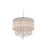 Avenue Beverly Dr. 12Lt 20" Chandelier/Flush, Silver Silk - HF1500-SLV