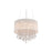 Avenue Beverly Dr. 12Lt 20" Chandelier/Flush, White Silk - HF1500-WHT