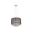 Avenue Riverside Dr. 4Lt 15" Chandelier/Flush, Black Organza Silk - HF1504-BLK