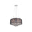 Avenue Riverside Dr. 6Lt 15" Chandelier/Flush, Black Organza Silk - HF1505-BLK