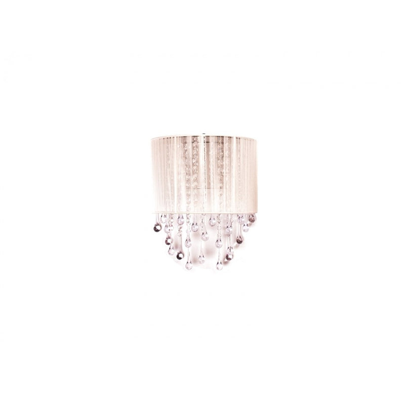 Avenue Lighting Beverly Dr. 2Lt 12" Wall Sconce, White Silk String - HF1511-WHT