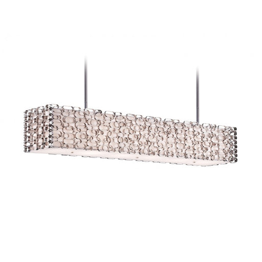 Avenue Lighting Ventura Blvd. 4Lt 12" Chandelier, Nickel/Ivory Shade - HF1700-PN