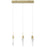 Avenue Lighting Aspen 3Lt 130" Pendant, Brass/Bubbled Crystal