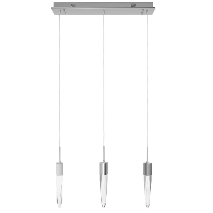 Avenue Lighting Aspen 3Lt 130" Pendant, Chrome/Clear Crystal - HF1900-3-AP-CH-C