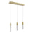 Avenue Lighting Boa 3Lt 130" Pendant/Multi Port, Brushed Brass