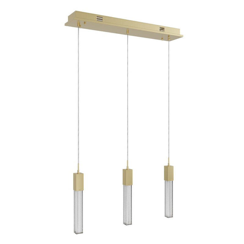 Avenue Lighting Boa 3Lt 130" Pendant/Multi Port, Brushed Brass - HF1900-3-BOA-BB