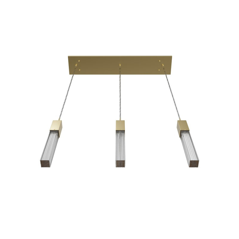 Avenue Lighting Boa 3Lt 130" Pendant/Multi Port, Brushed Brass - HF1900-3-BOA-BB