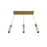 Avenue Lighting Boa 3Lt 130" Pendant/Multi Port, Brushed Brass