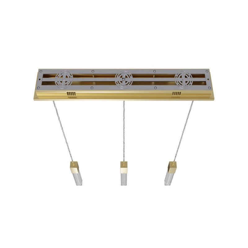 Avenue Lighting Boa 3Lt 130" Pendant/Multi Port, Brushed Brass - HF1900-3-BOA-BB
