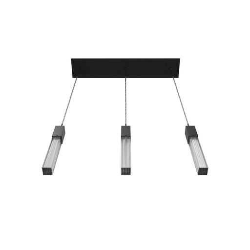 Avenue Lighting Boa 3 Light 130" Pendant/Multi Port , Black