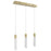 Avenue Original Glacier 3Lt 130" Pendant, Brass/Bubbled Crystal