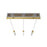 Avenue Original Glacier 3Lt 130" Pendant, Brass/Bubbled Crystal