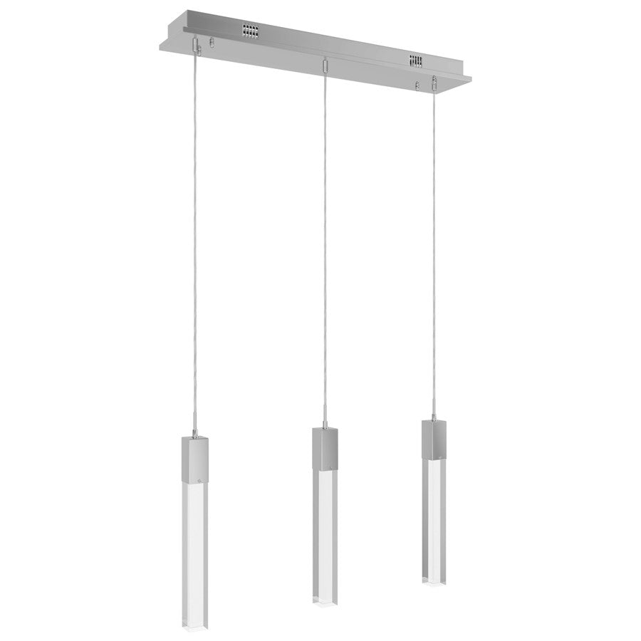Avenue Original Glacier 3Lt 130" Pendant, Chrome/Crystal - HF1900-3-GL-CH-C