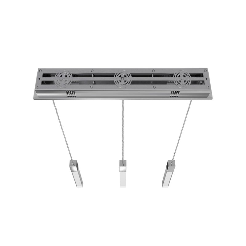 Avenue Original Glacier 3Lt 130" Pendant, Chrome/Crystal - HF1900-3-GL-CH-C