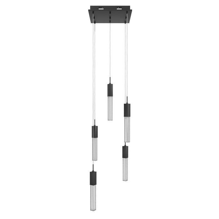 Avenue Lighting Boa 5 Light 144" Pendant/Multi Port , Black - HF1900-5-BOA-BK