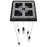 Avenue Lighting Boa 5 Light 144" Pendant/Multi Port , Black