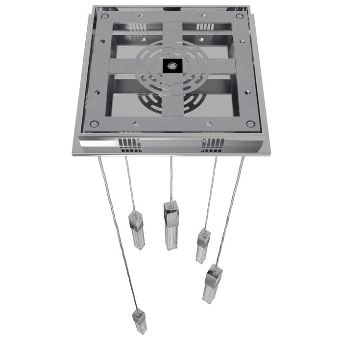 Avenue Lighting Boa 5Lt 144" Pendant/Multi Port, Chrome