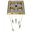 Avenue Original Glacier 5Lt 144" Pendant, Brass/Bubbled Crystal