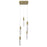 Avenue Original Glacier 5Lt 144" Pendant, Brass/Snow