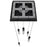 Avenue Original Glacier 5Lt 144" Pendant, Black/Bubbled Crystal