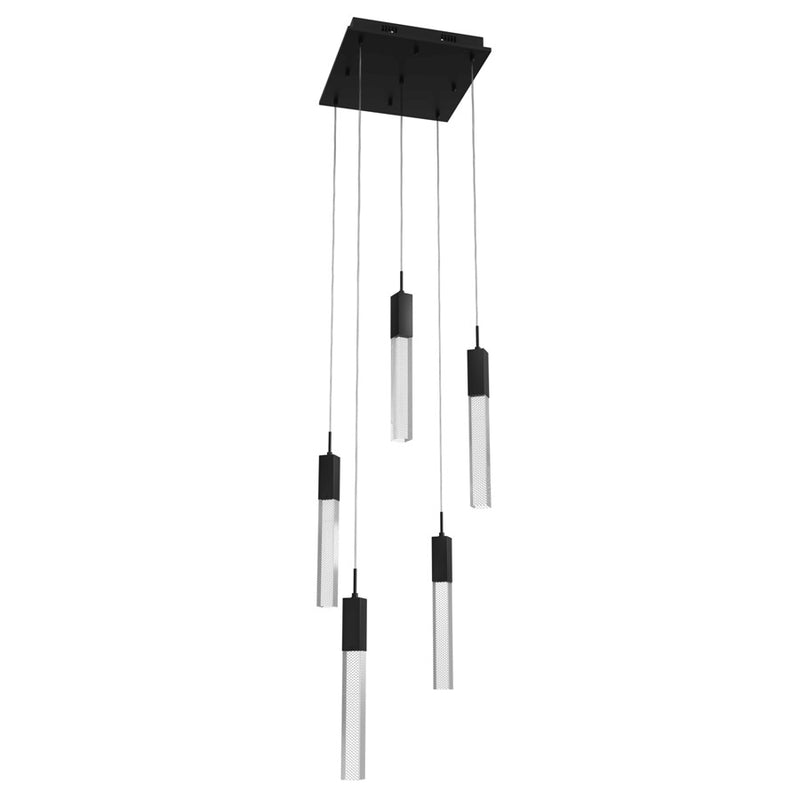 Avenue Original Glacier 5Lt 144" Pendant, Black/Snow - HF1900-5-GL-BK-SNW