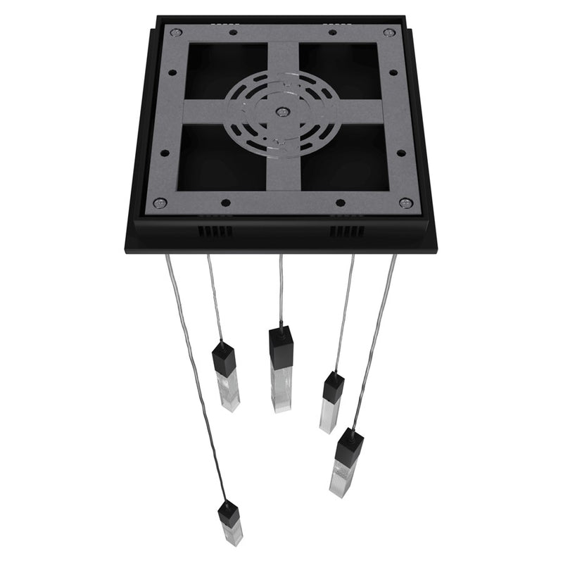 Avenue Original Glacier 5Lt 144" Pendant, Black/Snow - HF1900-5-GL-BK-SNW