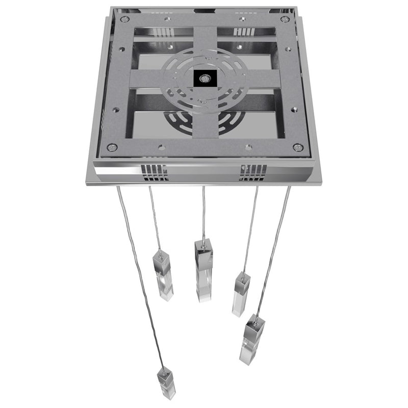 Avenue Original Glacier 5Lt 144" Pendant, Chrome/Crystal - HF1900-5-GL-CH-C