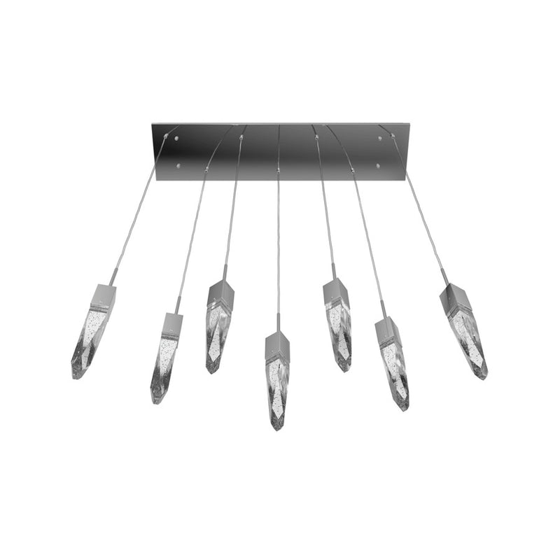 Avenue Lighting Aspen 7Lt 130" Pendant, Chrome/Bubbled Crystal - HF1900-7-AP-CH