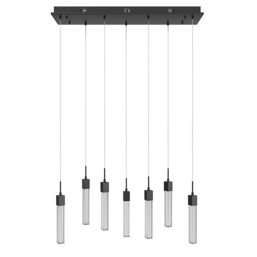 Avenue Lighting Boa 7 Light 130" Pendant/Multi Port , Black - HF1900-7-BOA-BK
