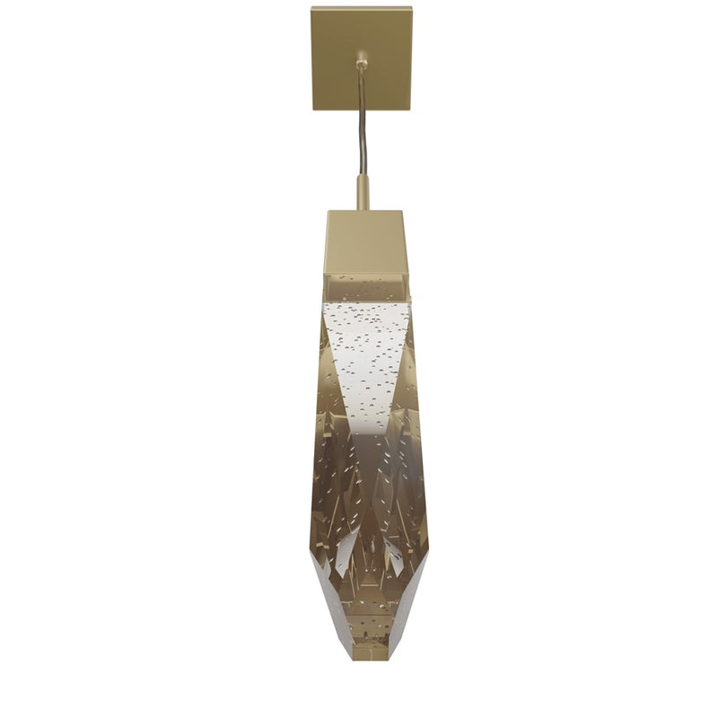 Avenue Lighting Aspen 1Lt 120" Pendant, Brass/Bubbled Crystal - HF1901-1-AP-BB