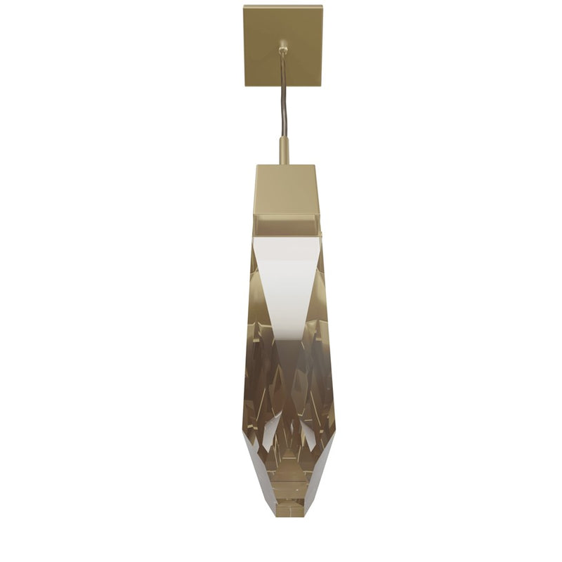 Avenue Lighting Aspen 1Lt 120" Pendant, Brass/Clear Crystal - HF1901-1-AP-BB-C