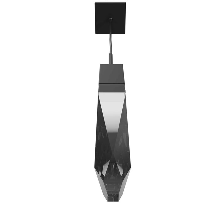 Avenue Lighting Aspen 1Lt 120" Pendant, Black/Clear Crystal