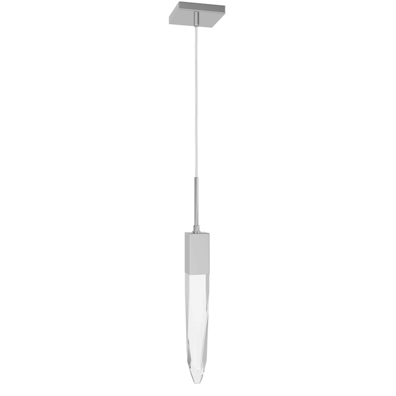 Avenue Lighting Aspen 1Lt 120" Pendant, Chrome/Clear Crystal - HF1901-1-AP-CH-C