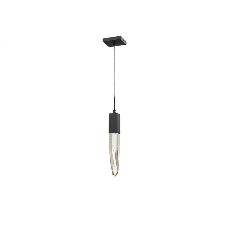 Avenue Lighting Aspen 1Lt 120" Pendant, Bronze/Bubbled Crystal