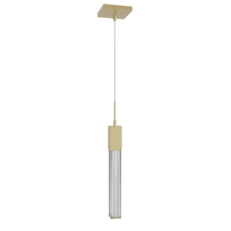 Avenue Lighting Boa 1 Light 120" Pendant, Brushed Brass - HF1901-1-BOA-BB