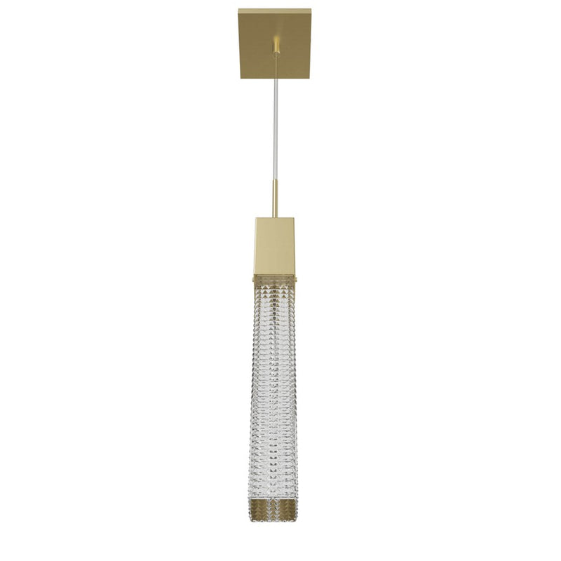 Avenue Lighting Boa 1 Light 120" Pendant, Brushed Brass - HF1901-1-BOA-BB